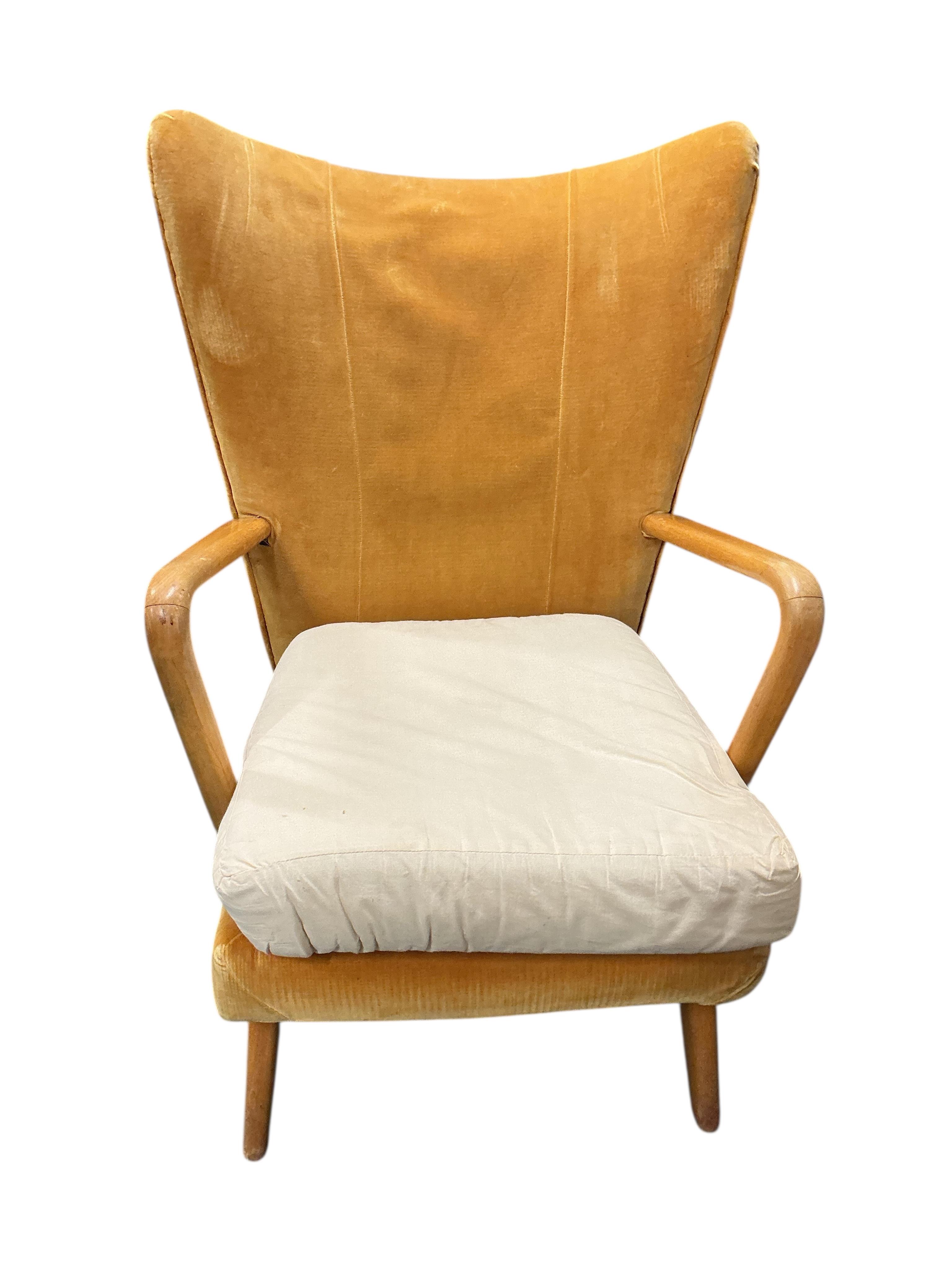 A pair of Howard Keith Bambino armchairs, width 50cm, depth 52cm, height 92cm